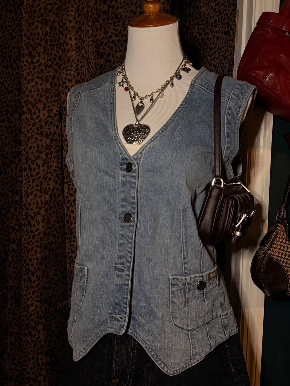 Woolrich Light Blue Denim Vest